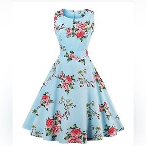 Blue Floral Dress